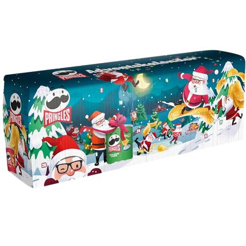 (-13%) Pringles Adventskalender Dunkelblau | Chips Kalender, 24 Dosen | 1085 g
