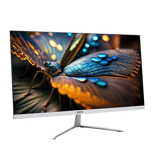 GEONIX 22 Inch (55.88 CM) PC Monitor, FHD IPS 1920x1080P Monitor 75Hz 100% sRGB 178� Wide Viewing Angle PC Monitor, HDMI VGA Port, Low Blue Light Desk