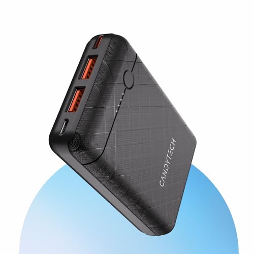 Candytech PB3C2 10k Mah 22.5W PDQC Compact Powerbank | 18W Fast Charging Input via a Type-C Port …