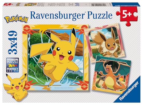 (-44%) Ravensburger Puzzle Pokémon - 3x49 Teile Puzzle ab 5 Jahre