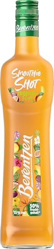 🔥 STARKER PREIS (-37%) Berentzen | Smoothie Shot Tropical Flirt | 50% Fruchtgehalt* | Samtige Konsistenz | Mit dem Geschmack von Passionsfrucht und Mango | Perfekt als Shot, auf Eis oder als Aperitiv | 0,5L | 15% Vol.