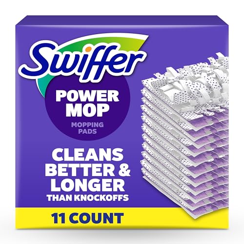 Swiffer PowerMop Multi-Surface Mopping Pad Refills, Made by Swiffer, for Floor Cleaning, 11 Count