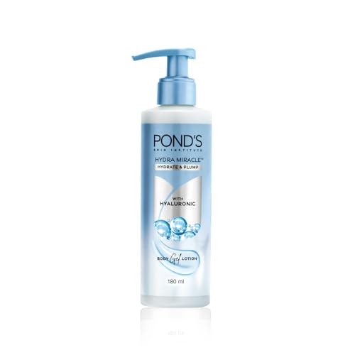 Hydra Miracle Hydrating Gel Body Lotion | Gives Hydrated Plump Skin| Hyaluronic Acid & Vitamin E & Niacinamide Infused Quick Absorbing Non-Sticky Gel 