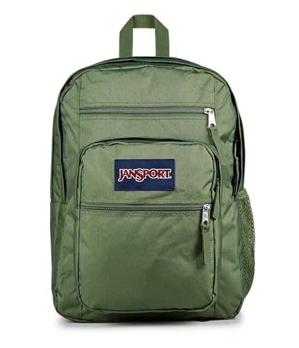 JanSport Laptop Backpack [Cargo Green, 15″ Laptop Sleeve]