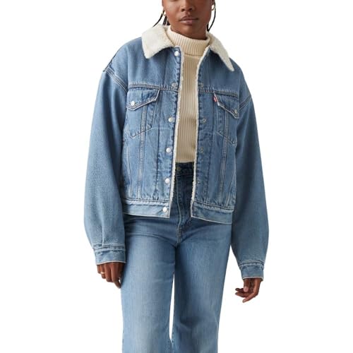 Levi's Women's 90s Sherpa Trucker Jacket (Standard and Plus), Inner Adventurer