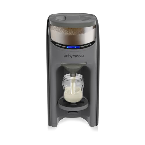 Baby Brezza New and Improved Formula Pro Advanced Formula Dispenser Machine - Automatically Mix a Warm Formula Bottle Instantly - Easily Make Bottle with Automatic Powder Blending, Charcoal