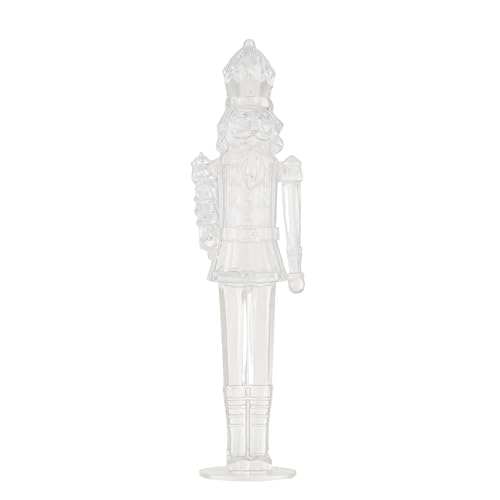 Creative Co-Op Acrylic Nutcracker Decor, Clear