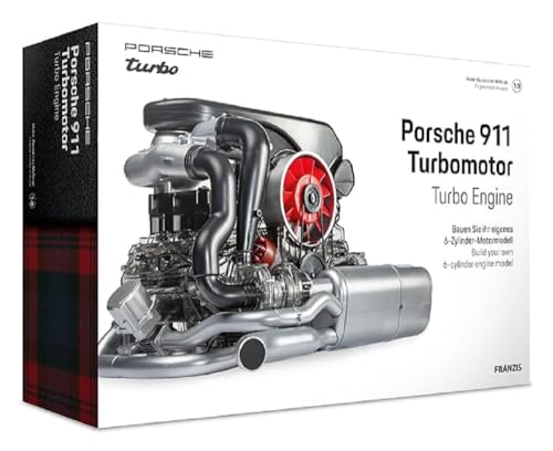 Franzis Porsche 911 Turbo Model Engine Kit 1:3 Scale with Collector's Book