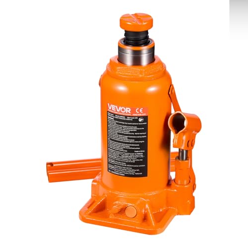 VEVOR Hydraulic Bottle Jack, 20 Ton/44092 LBS All Welded Bottle Jack, 7.5-14 inch Lifting Range, with 3-Section Long Handle, for Pickup Truck, Truck, Car, RV, Auto Repair, Industrial Engineering