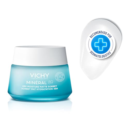 VICHY Minéral 89 Matte Sorbet Gel Face Moisturizer for Oily Skin 1.69oz