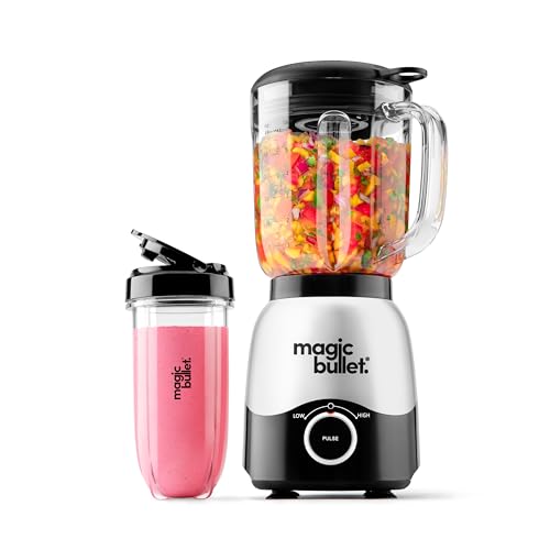 Magic Bullet Combo Blender, 600W, 48oz Pitcher, 16oz Cup