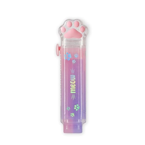 LEGAMI Gomme Rétractable Meow - Forme Patte de Chat, 2,5x9,2x1,5cm