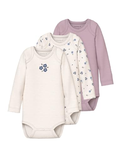 🔥 SELTEN SO GÜNSTIG (-50%) Name it baby Nbfbody 3P Ls Jet Stream Flower Noos