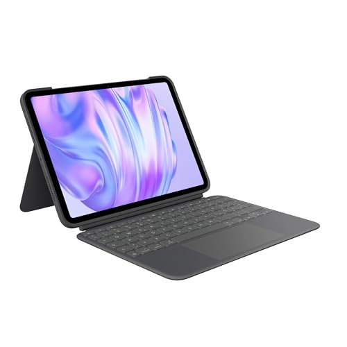 (-51%) Logitech Combo Touch iPad Pro 11 Zoll (M4 und M5) (2024 und 2025) Tastatur-Case – Abnehmbare Tastatur mit Hintergrundbeleuchtung und Halterung, komfortables Tippen, Multi-Use-Modus,DEU QWERTZ- Graphit