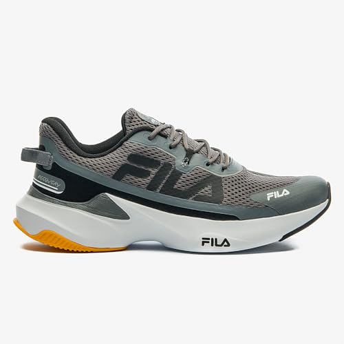 Tenis Fila Recovery Masculino, Graphite/Black/Citrus, 44