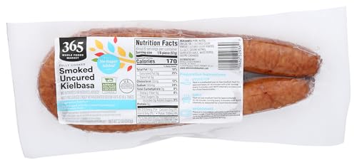 365 By Whole Foods Market, Pork Sausage, Kielbasa Uncured Nsa, 12 Ounce