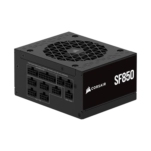 CORSAIR SF850 (2024) Fully Modular SFX Low Noise 80 Plus Platinum Power Supply – ATX 3.1 Compliant – PCIe 5.1 Ready – Small Form Factor –...