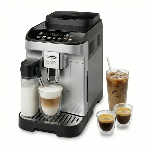 De'Longhi Magnifica Evo - Kaffeevollautomat 7 Getränke Silber-Schwarz