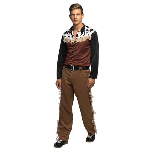 Boland - Cowboy Costume for Men, 3 Pieces, Fancy Dress Costume for Theme Party, Halloween or Carnival, Wild West