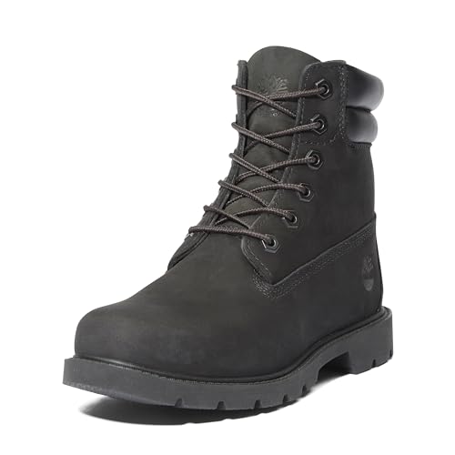 Timberland Women's Linden Woods 6-Inch Waterproof Boot, Black-NEW 2024, 8 Medium