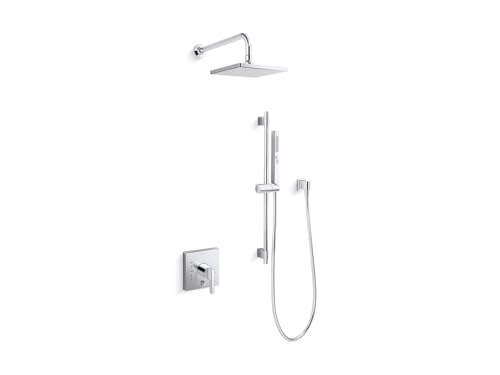 Kohler K-26273-G-CP Honesty Shower Kit with Showerhead, Handshower, and Trim, 1.75 gpm, Polished Chrome