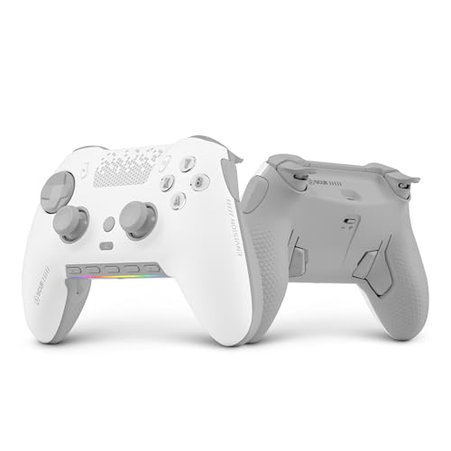 SCUF ENVISION PRO Wireless V2 (2025) PC Only Gaming Controller – Anti-Drift Thumbsticks – Five Remappable G-Keys – Remappable Back Paddles – Instant Triggers – White