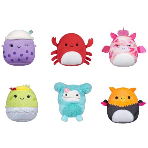 Squishmallows Original Micromallows Plush 6-Pack (Myrna, Henley, Anjara, Carlos, Joelle, Poplina)