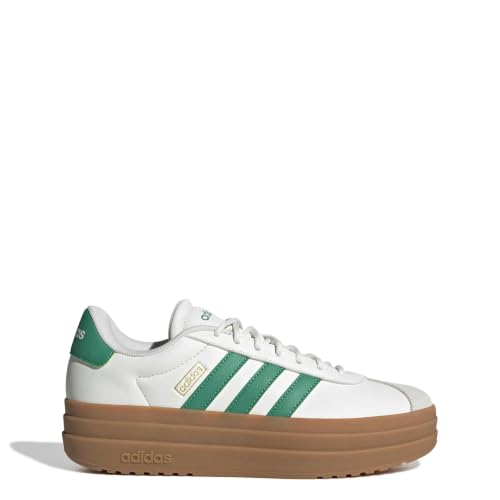 (-46%) adidas Damen VL Court Bold Shoes, core White/Court Green/Gold met., 38 EU
