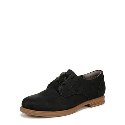 Dr. Scholl's Shoes Women's Hello Oxford Oxford Flat Black Smooth 7 M