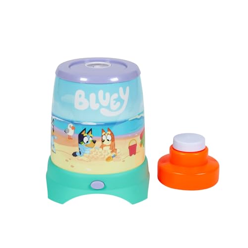 BLUEY Cyclone NO Spill Bubble Machine | Bluey Toy for Baby, Toddlers and Kids | Includes Non Toxic Bubble Solution