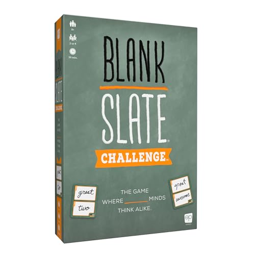USAOPOLY Blank Slate Challenge| Fun Family Friendly Board Game | Party Board Game | 2 or 4 Players | Ages 8+ | 20 Minutes