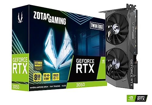 ZOTAC Gaming GeForce RTX 3050 6GB GDDR6 Solo 96-bit 14 Gbps PCIE 4.0 Super Compact Gaming Graphics Card, ZT-A30510G-10L