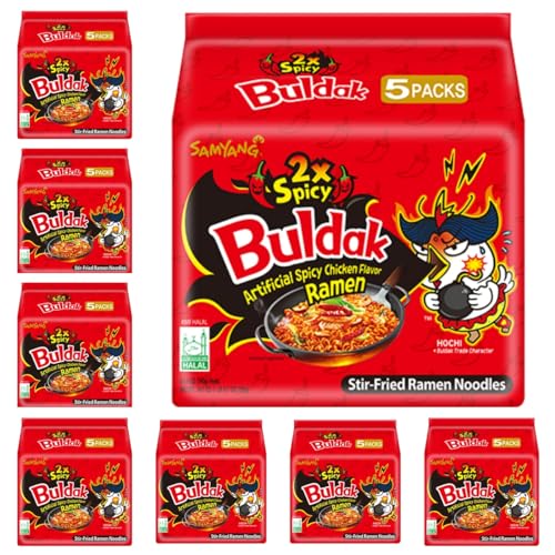 [Amazon] 삼양 불닭볶음면 2X 매운맛 40팩 (Samyang Buldak 2X Spicy, 40 Pack)
