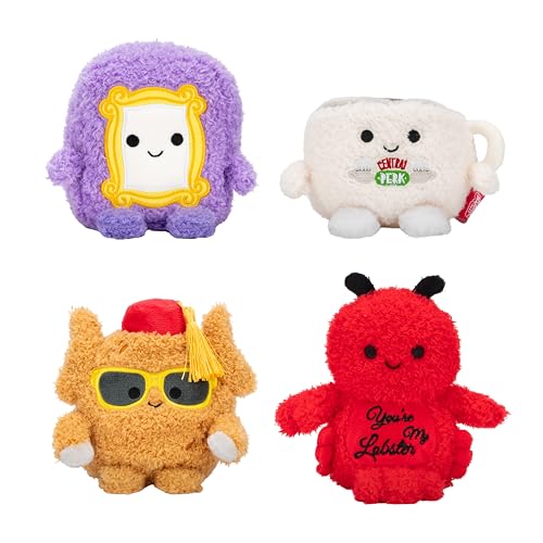 BumBumz Warner Bros Friends, Plush 4-Pack - 4.5-inch Collectible Stuffed Toys from The Makers of Original Squishmallows