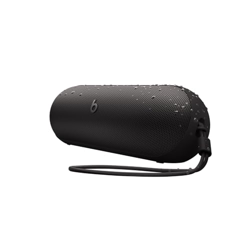 (-32%) Beats Pill Tragbarer Bluetooth-Lautsprecher, Bis zu 24 Stunden Akkulaufzeit, Wasserabweisend, Kompatibel mit Apple & Android, Kraftvoller Sound für Zuhause & Outdoor - Mattschwarz