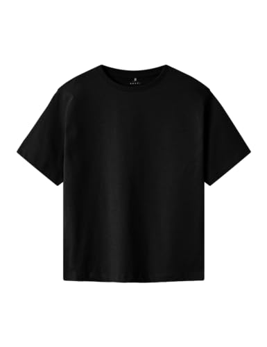(-41%) Name IT Jungen Nkmvobbo Ss Nreg Top Noos, Schwarz, 122-128 EU