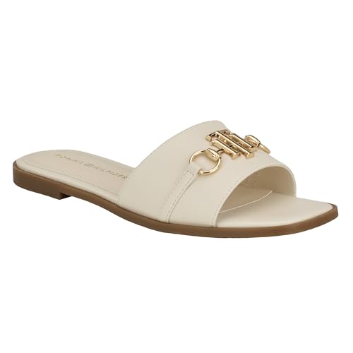 Tommy Hilfiger Women's Pipper Sandal, Ivory 150, 8