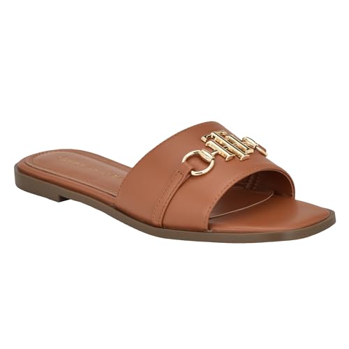 Tommy Hilfiger Women's Pipper Sandal, Medium Brown 210, 9