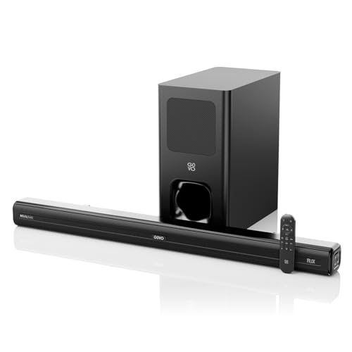 GOVO GoSurround 800 Dolby Digital | 180W Sound bar, 2.1 Channel Home Theatre, Mega subwoofer, HDMI, Opt, AUX, USB & Bluetooth, 3 Equalizer Modes, Styl