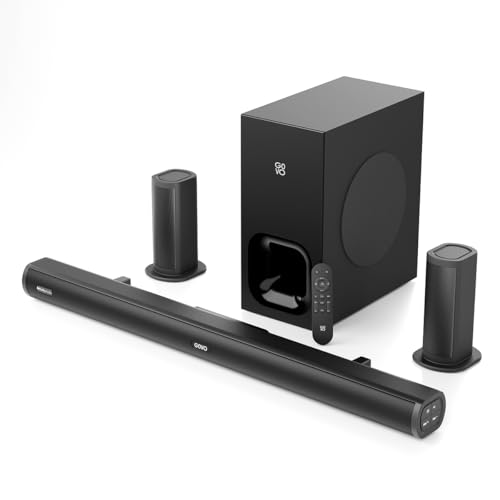 GOVO GoSurround 990 Dolby Digital | 525W Sound bar, 5.1 Channel Home Theatre, 6.5" Wireless subwoofer and Satellite Speakers, HDMI, Opt, AUX, USB & Bl