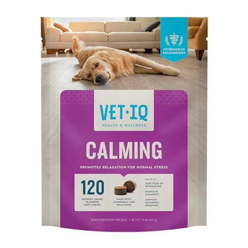 VetIQ Calming Support Supplement for Dogs 120 Count