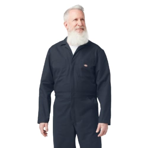 Dickies Long Sleeve Coveralls, DARK NAVY, 2X RG