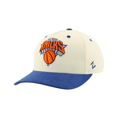 New York Knicks NBA Officially Licensed Adjustable Snapback Hat Marquee Ivory