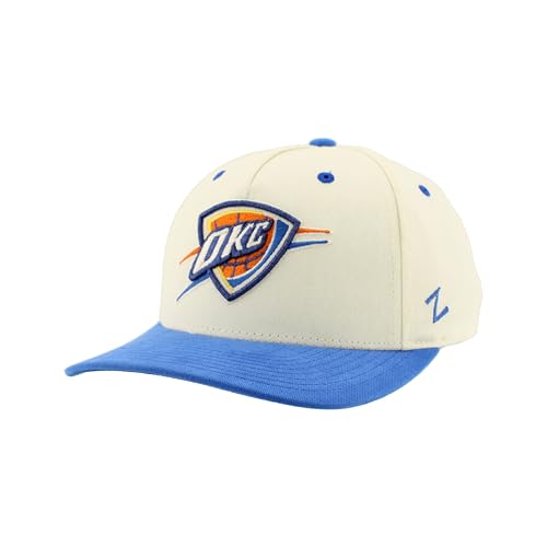 ZHATS Unisex's NBA Officially Licensed Adjustable Snapback Hat Marquee Ivory, One Size