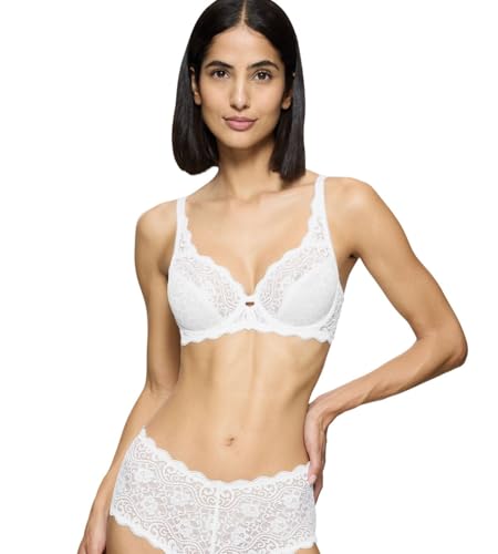 🔥 STARKER PREIS (-48%) Triumph Damen BH Amourette W, mit Bügel, ohne Polsterung, Verstellbare Träger, 105D, Weiß