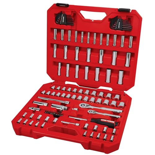 CRAFTSMAN 105-Piece Mechanics Tool Set SAE Metric with Case