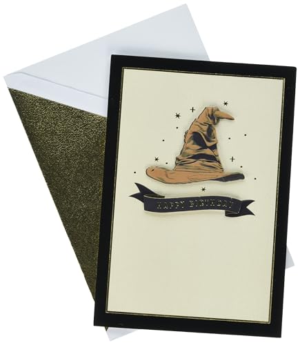 Hallmark Signature Harry Potter Birthday Card (Sorting Hat)