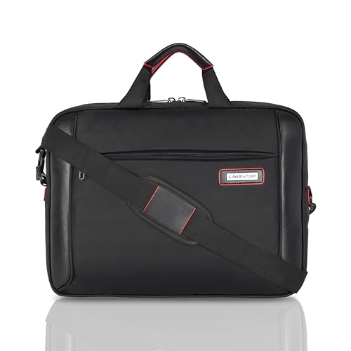 Lavie Sport 40.5cm Business Pro Laptop Briefcase Bag | Laptop Messenger Bag with Sturdy Handle | Detachable Shoulder Strap | Compatible with Upto 15" 