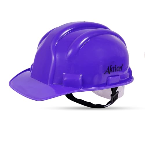 Aktion AK H01_WHT Safety Helmets Nape Type, Color: Violet, Pack of 40, IS 2925:1984