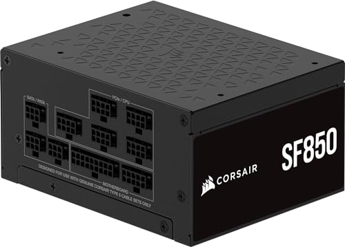 (-27%) CORSAIR SF850 (2024) Vollständig Modulares Geräuscharmes 80 PLUS Platinum ATX-Netzteil – ATX 3.1-Kompatibel – PCIe 5.1-Fähig – SFX-to-ATX-Halterung im Lieferumfang Enthalten – Schwarz